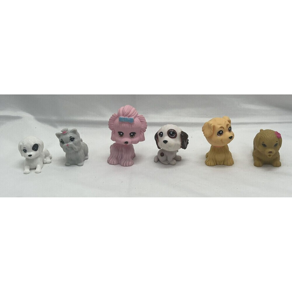 Barbie Puppies MINIATURE pet dog lot of 6 Dogs